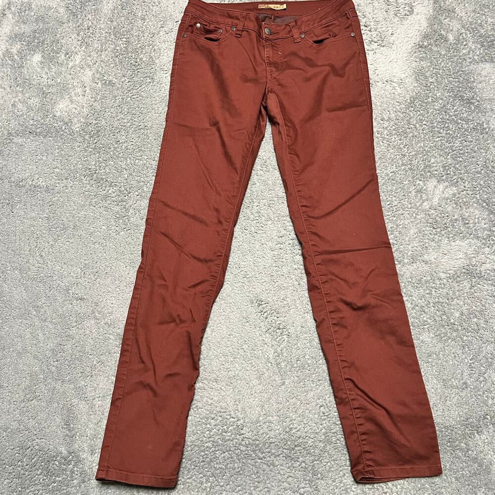 Prana Pants Womens 6 /28 Kara Jean Red Organic Cotton Blend W4KARA115